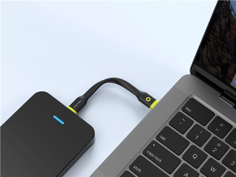 Cablu pentru incarcare si transfer de date Mobile Origin Compact, 2x USB-C, 60W, 10 cm, Negru (iPhone 17 Pro Max, COMC-USBC-BLK) by www.silkase.ro